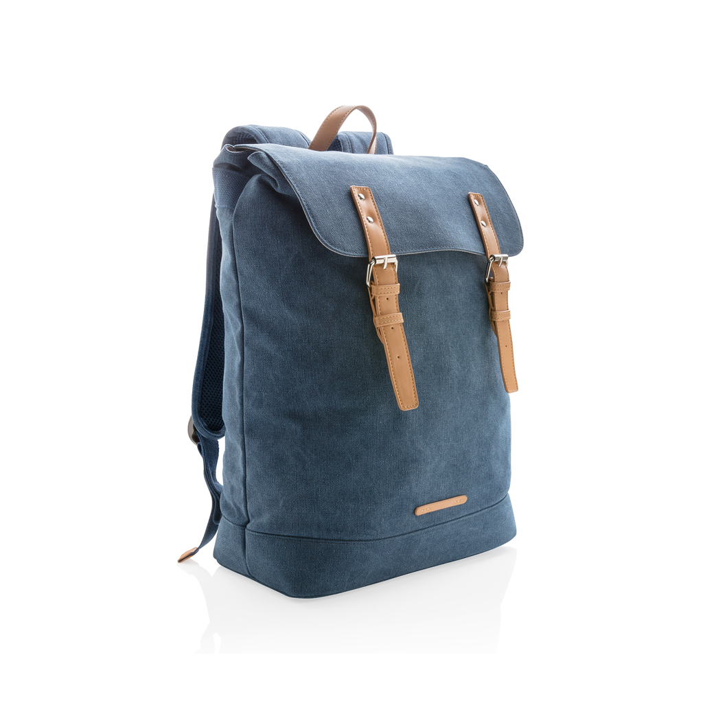 XD Collection Canvas laptop backpack PVC free