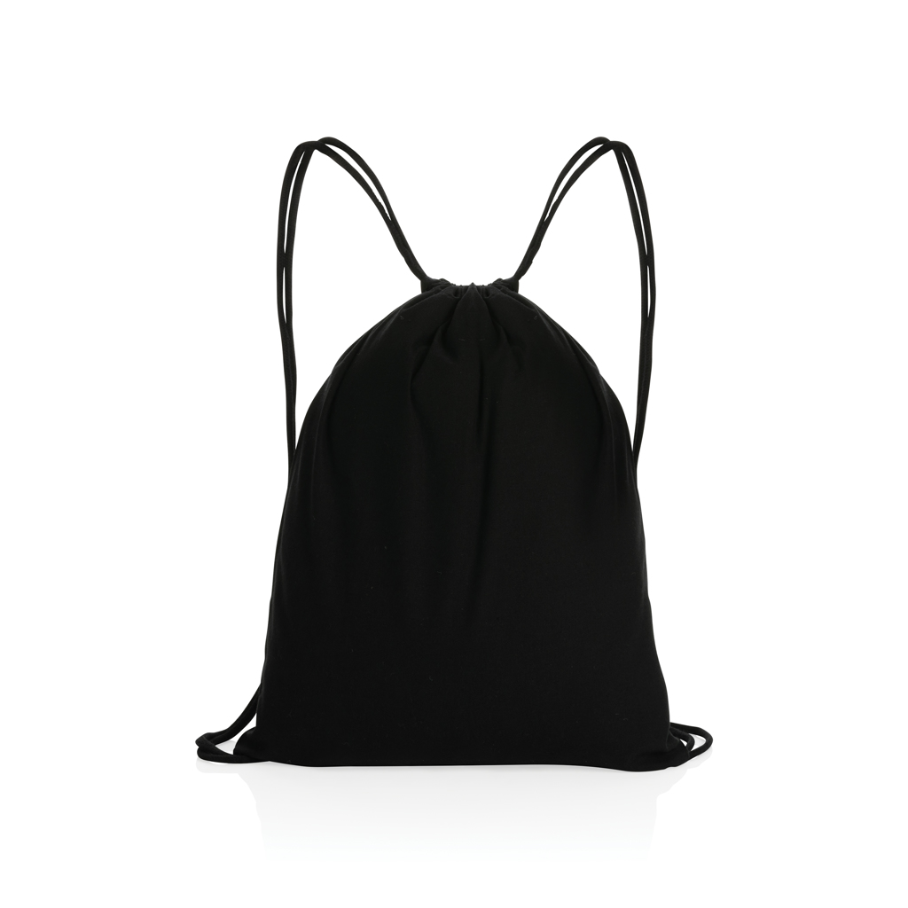 XD Collection Impact AWARE™ recycled cotton drawstring backpack 145g