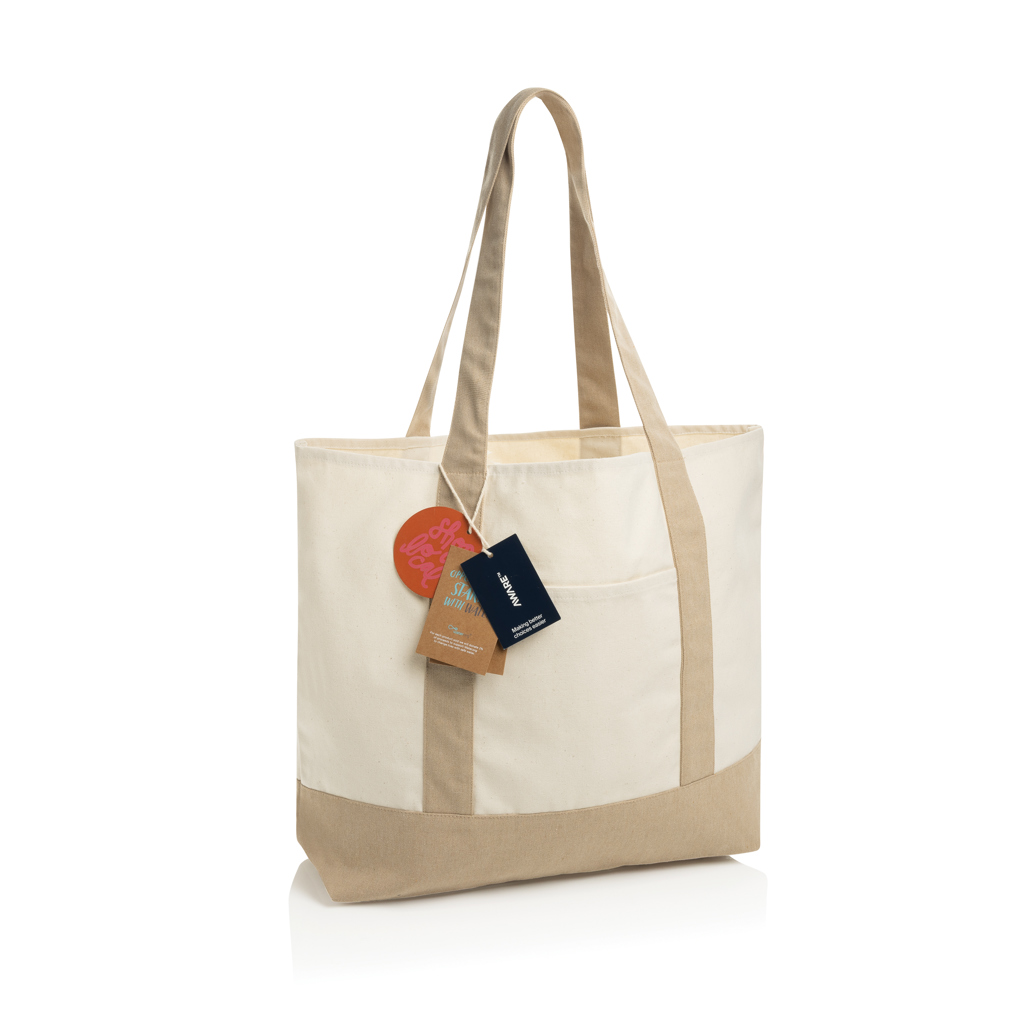 XD Xclusive SHOP LOCAL AWARE™ recycled cotton 350gsm Tote bag