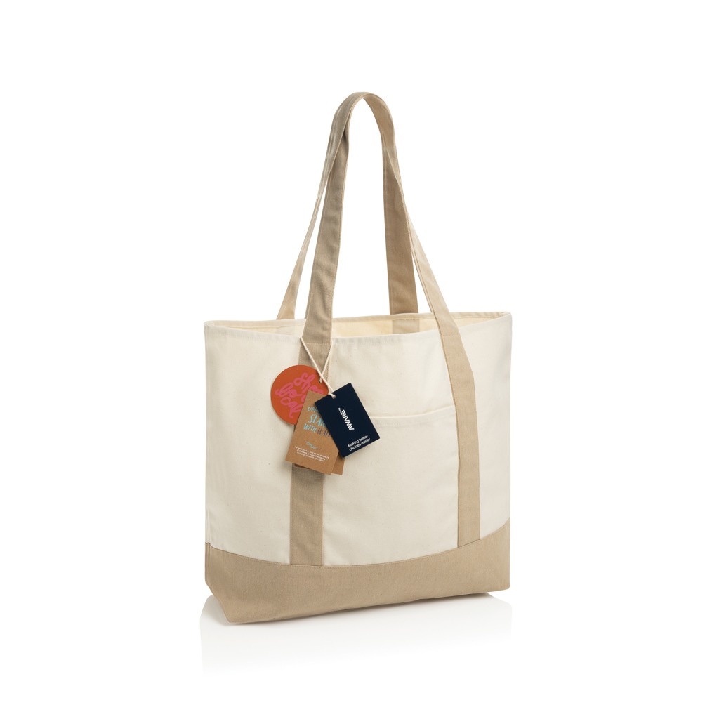 XD Xclusive SHOP LOCAL AWARE™ recycled cotton 350gsm Tote bag
