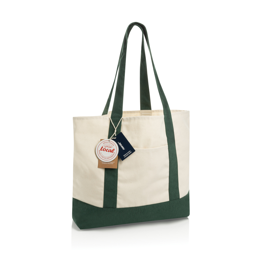 XD Xclusive SHOP LOCAL AWARE™ recycled cotton 350gsm Tote bag