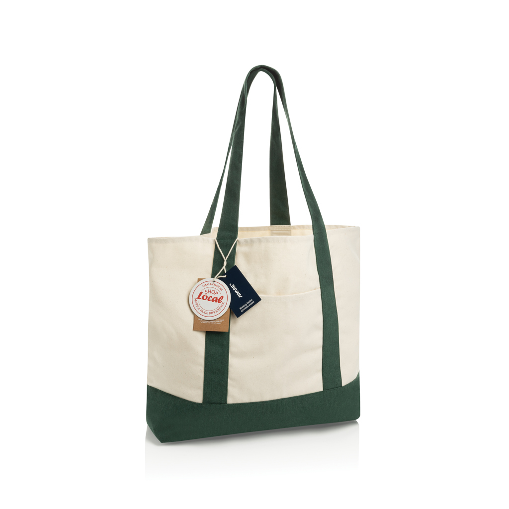 XD Xclusive SHOP LOCAL AWARE™ recycled cotton 350gsm Tote bag