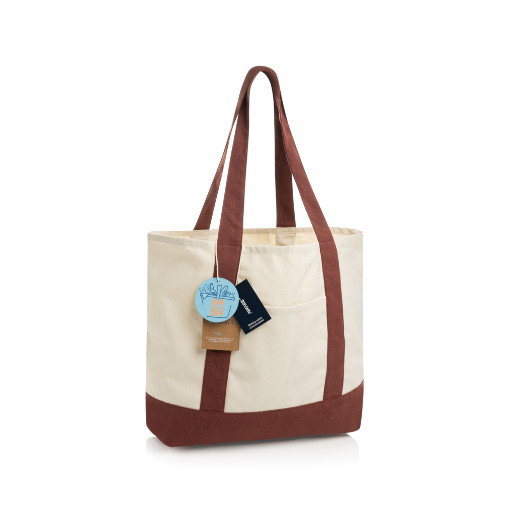 XD Xclusive SHOP LOCAL AWARE™ recycled cotton 350gsm Tote bag