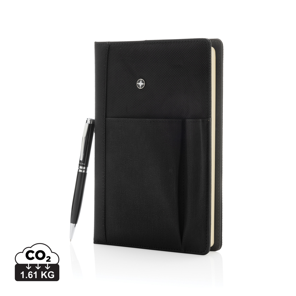 Swiss Peak Refillable notebook and pen set