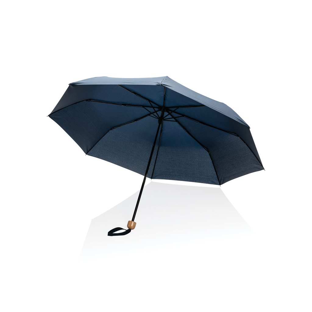 XD Collection 20.5″ Impact AWARE™ RPET 190T Pongee bamboo mini umbrella