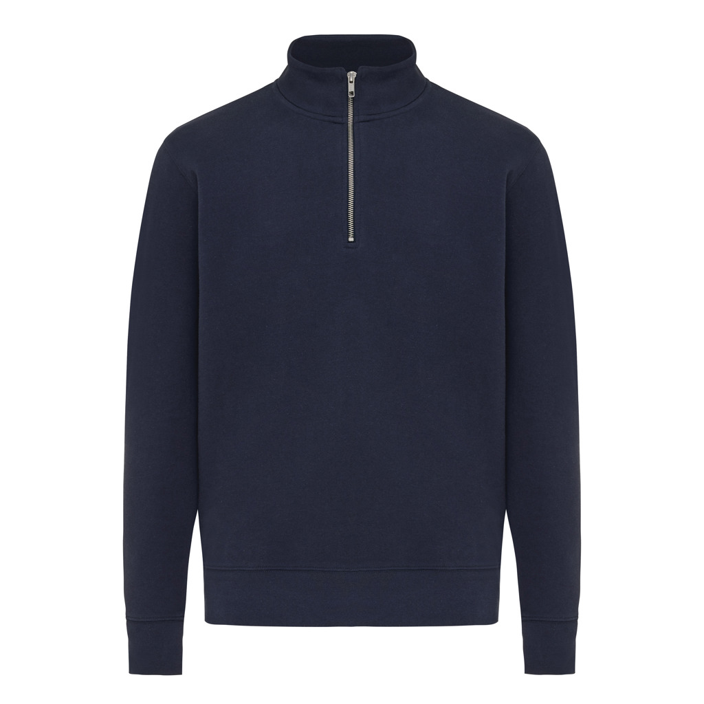 iqoniq IQONIQ Elgon recycled cotton quarter zip sweater