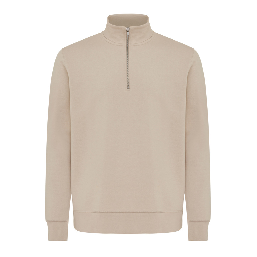 iqoniq IQONIQ Elgon recycled cotton quarter zip sweater