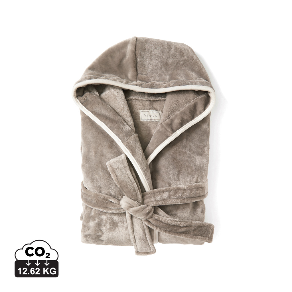 Vinga VINGA Louis luxury plush RPET robe size L-XL