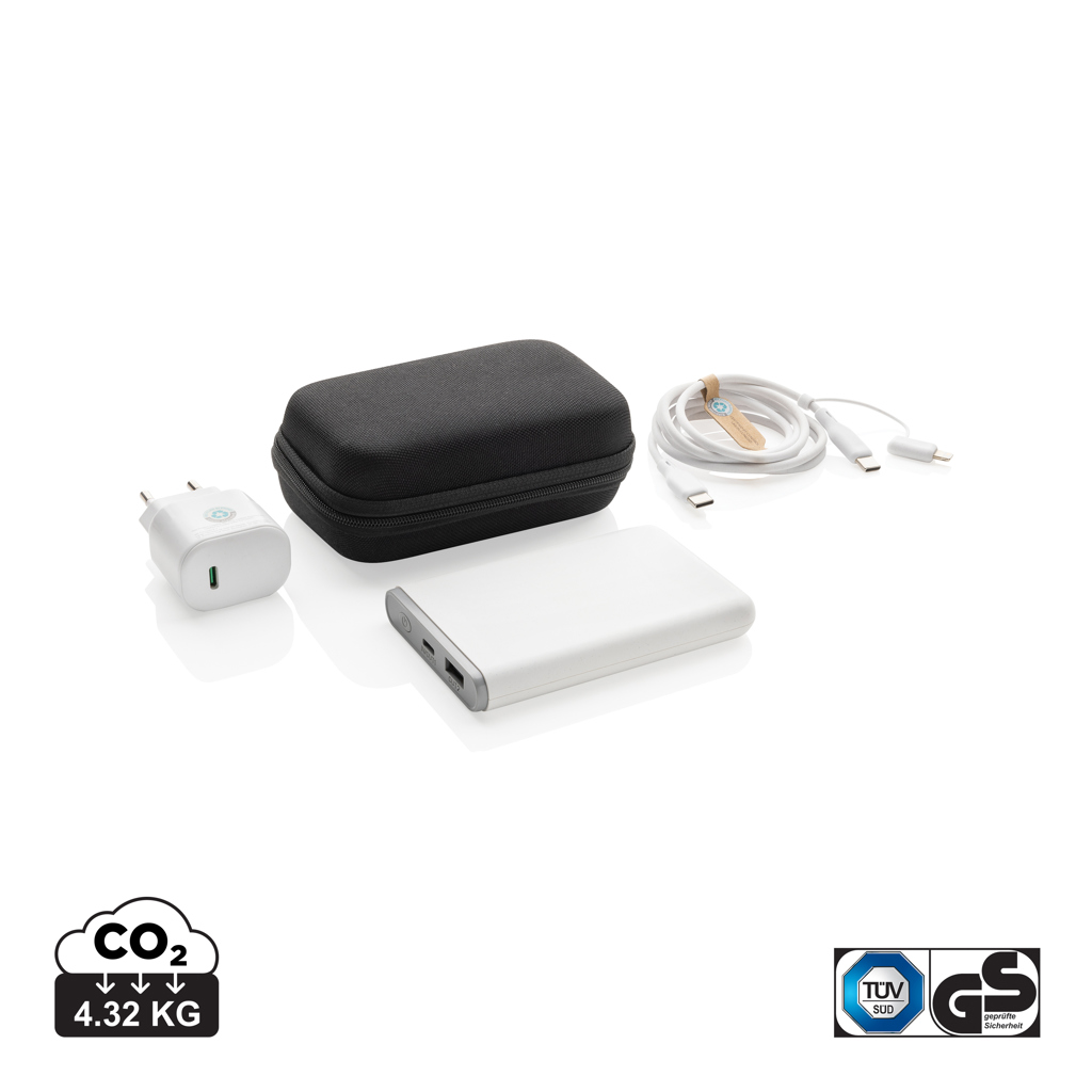 XD Collection Surge RCS recyled PET 20W type C 3 pcs charging set