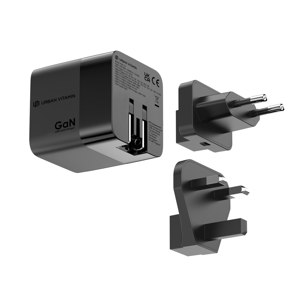 Urban Vitamin Urban Vitamin Mendocino 65W GaN charger retractable cable