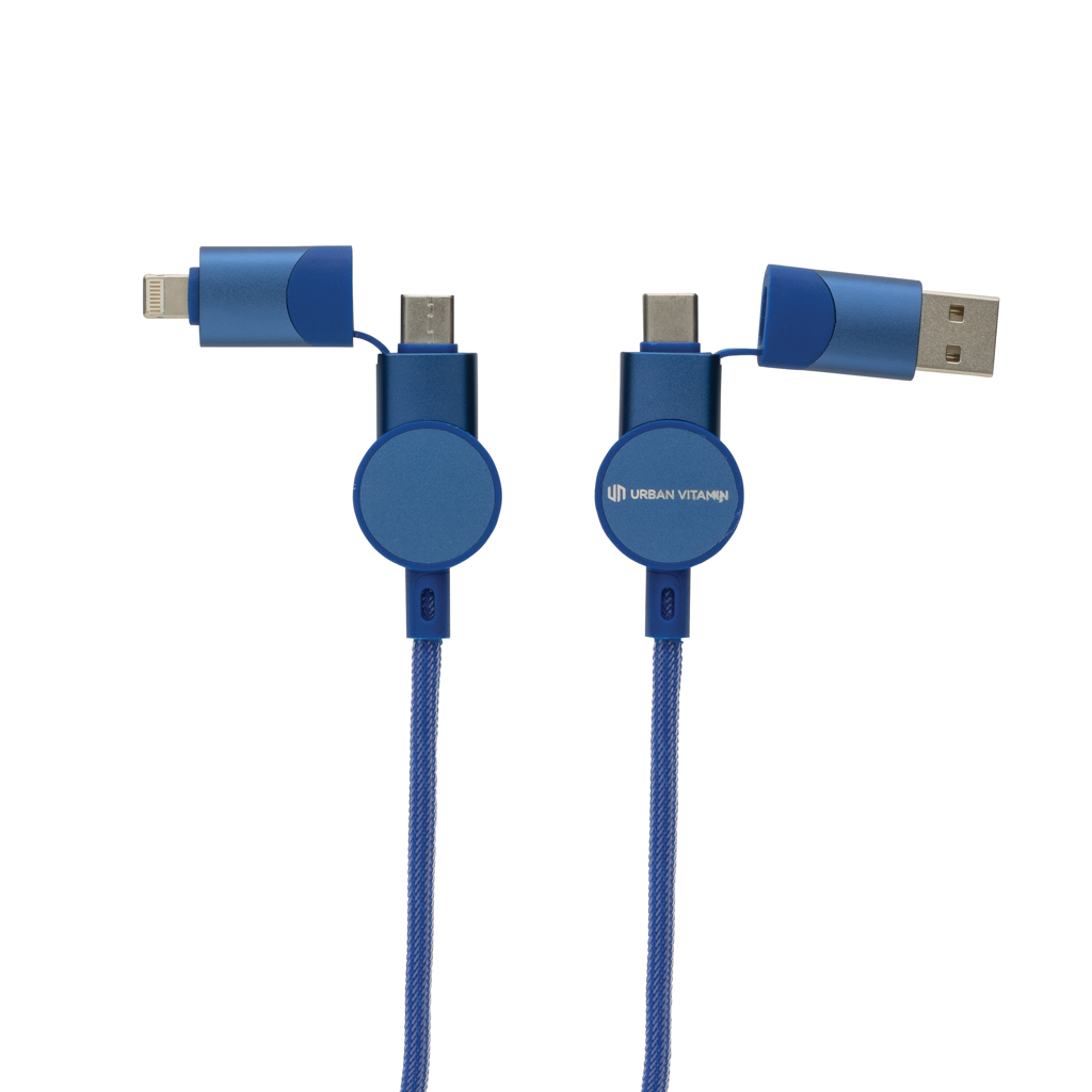 Urban Vitamin Oakland RCS recycled plastic 6-in-1 fast charging 45W cable