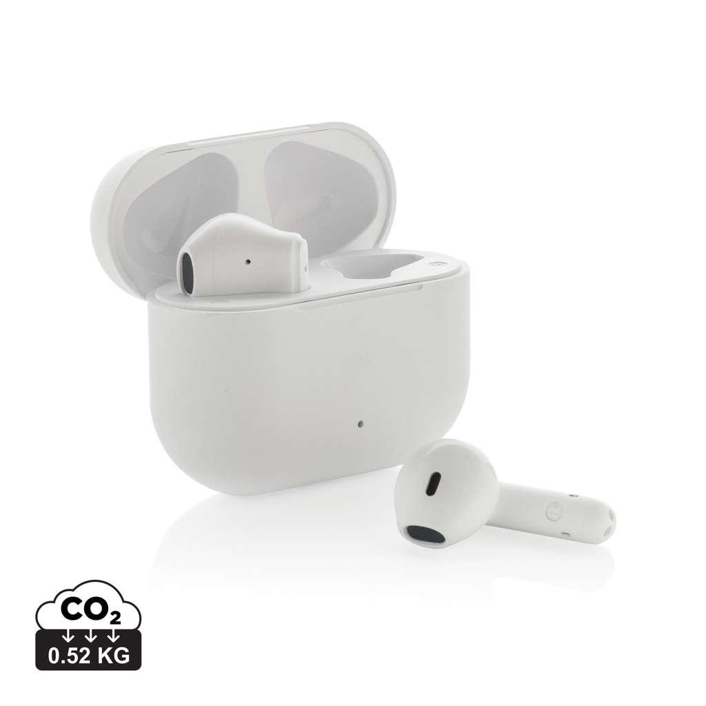 XD Collection Tunevo RCS recycled plastic wireless earbuds