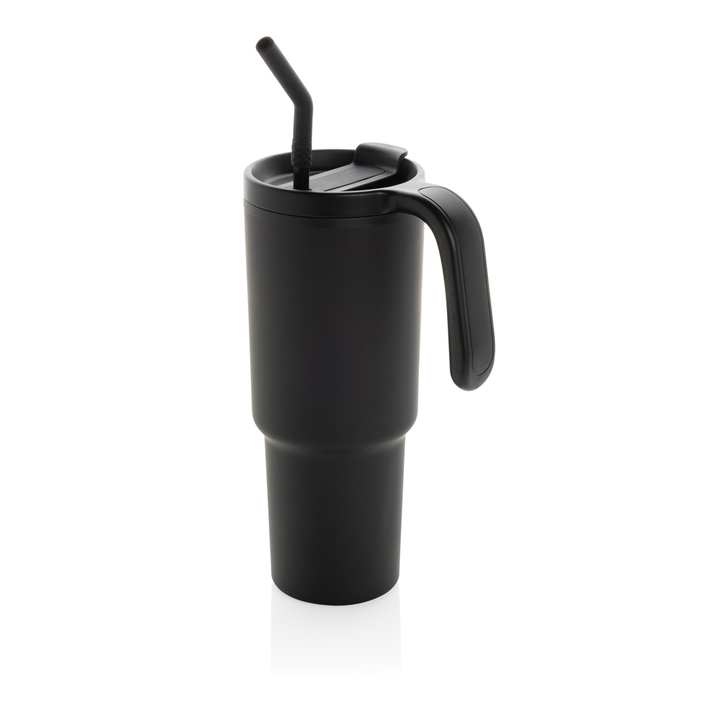 XD Collection Graphic 360 RCS certified recycled steel tumbler 900ml