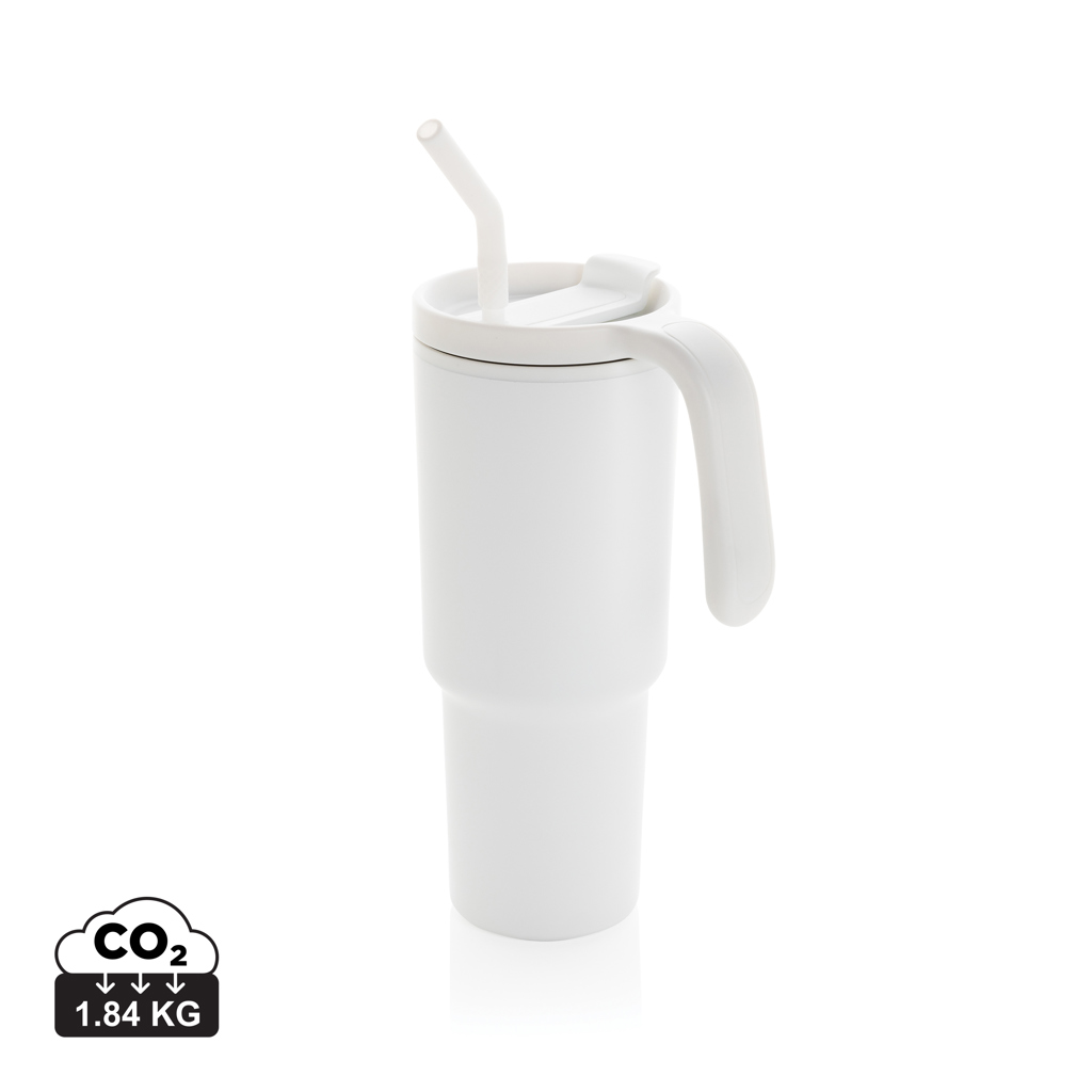 XD Collection Graphic 360 RCS certified recycled steel tumbler 900ml
