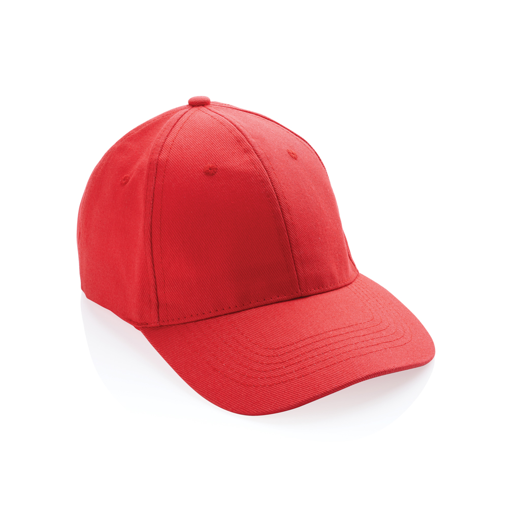 XD Collection Impact 6 panel 280gr Recycled cotton cap with AWARE™ tracer