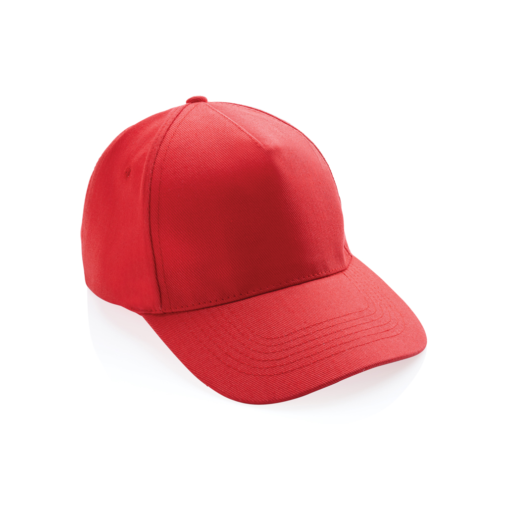 XD Collection Impact 5panel 280gr Recycled cotton cap with AWARE™ tracer