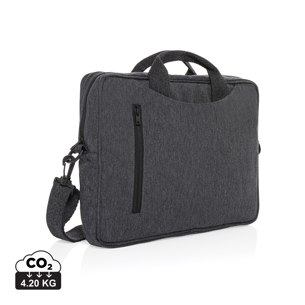 XD Collection Laluka AWARE™ recycled cotton 15.4 inch laptop bag