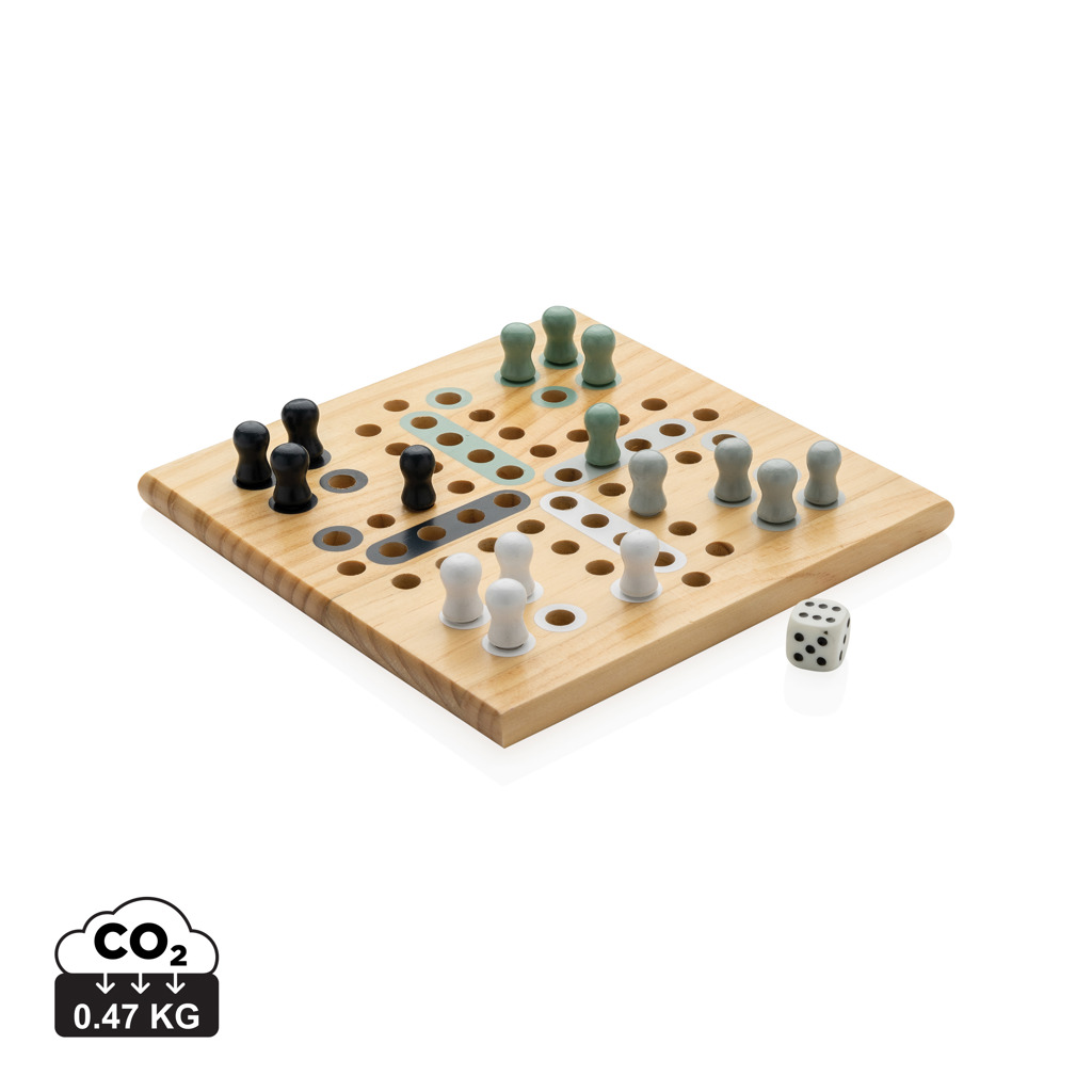 XD Collection Claire wooden Ludo game