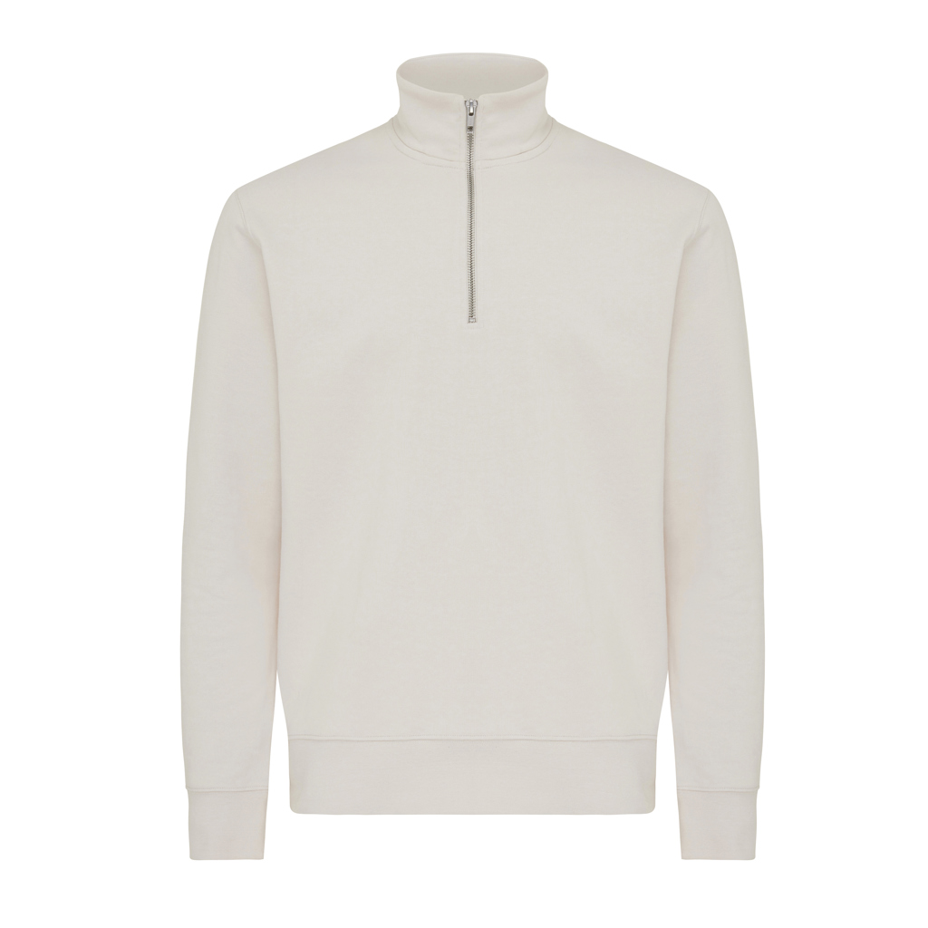 iqoniq IQONIQ Elgon recycled cotton quarter zip sweater