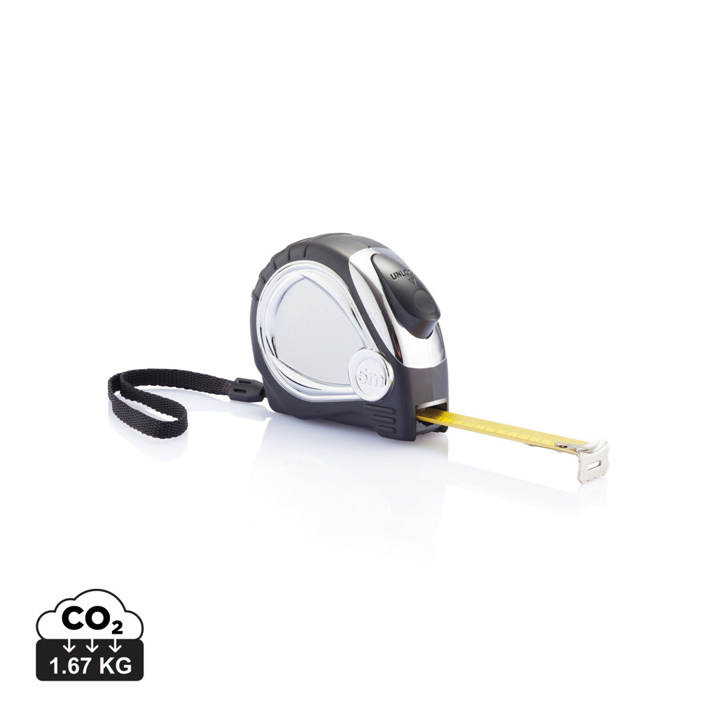 XD Collection Chrome plated auto stop tape measure
