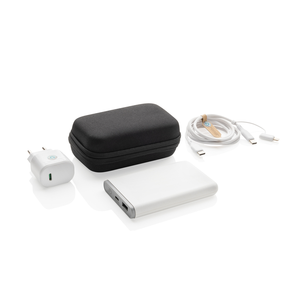 XD Collection Surge RCS recyled PET 20W type C 3 pcs charging set