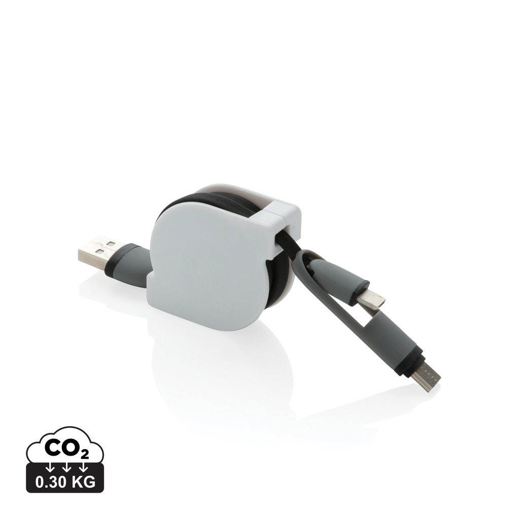 XD Collection 3-in-1 retractable cable