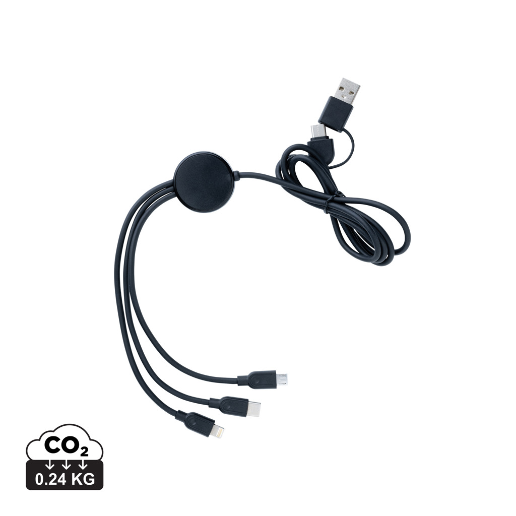 XD Collection RCS recycled TPE and recycled plastic 4-in-1 cable