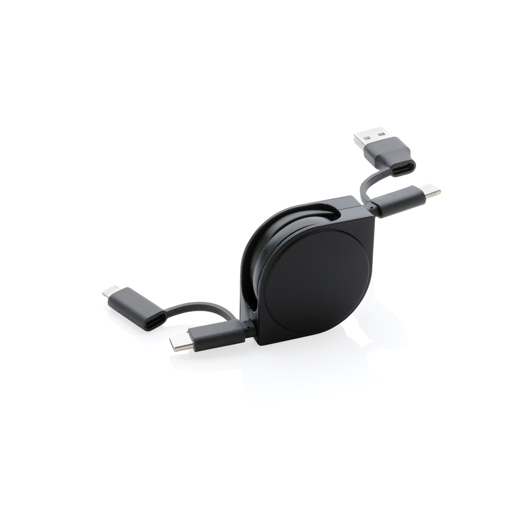 XD Collection RCS recycled plastic and TPE 4 in 1 cable