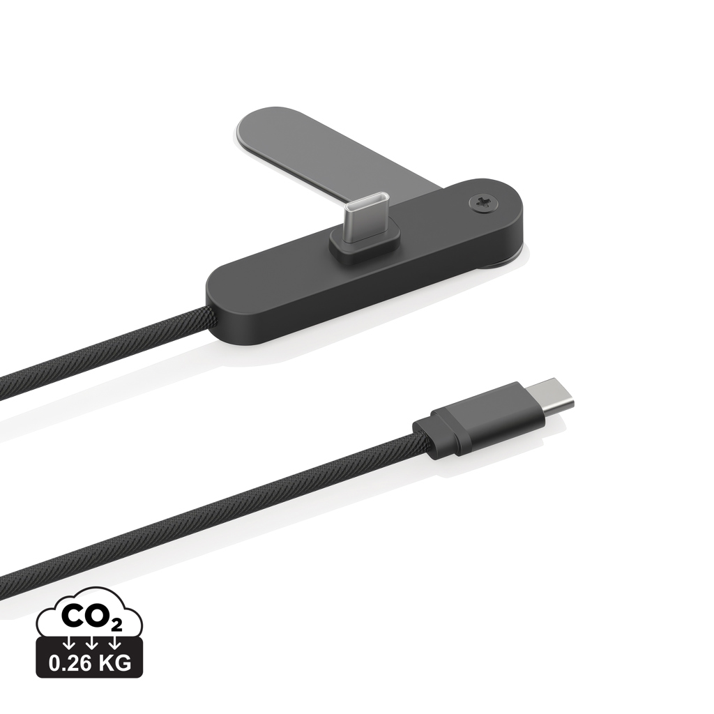 XD Xclusive Aluvia RCS 65W PD Cable with adjustable phone stand