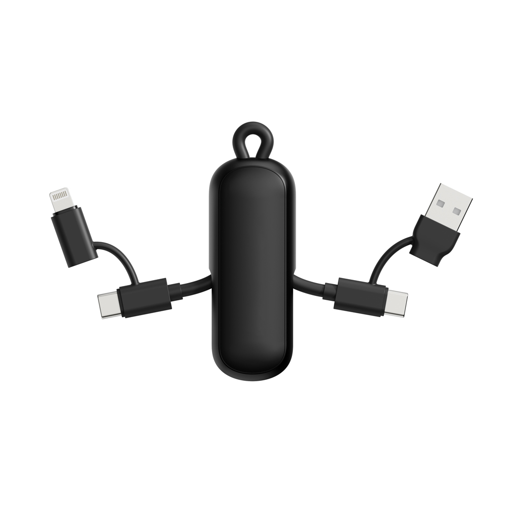 Urban Vitamin Urban Vitamin Dublin 100W 4 -in-1 keychain cable
