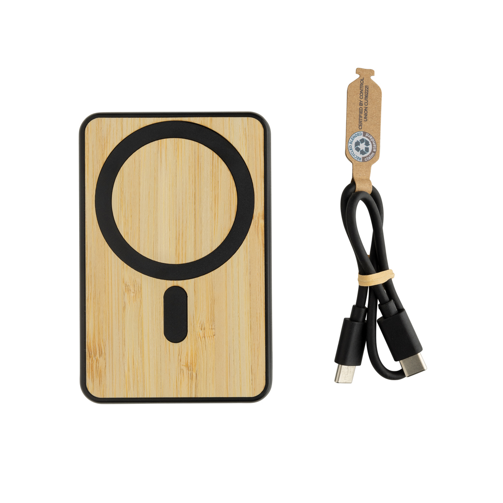 XD Collection Zen RCS rplastic 5000 mah 5W magnetic bamboo powerbank