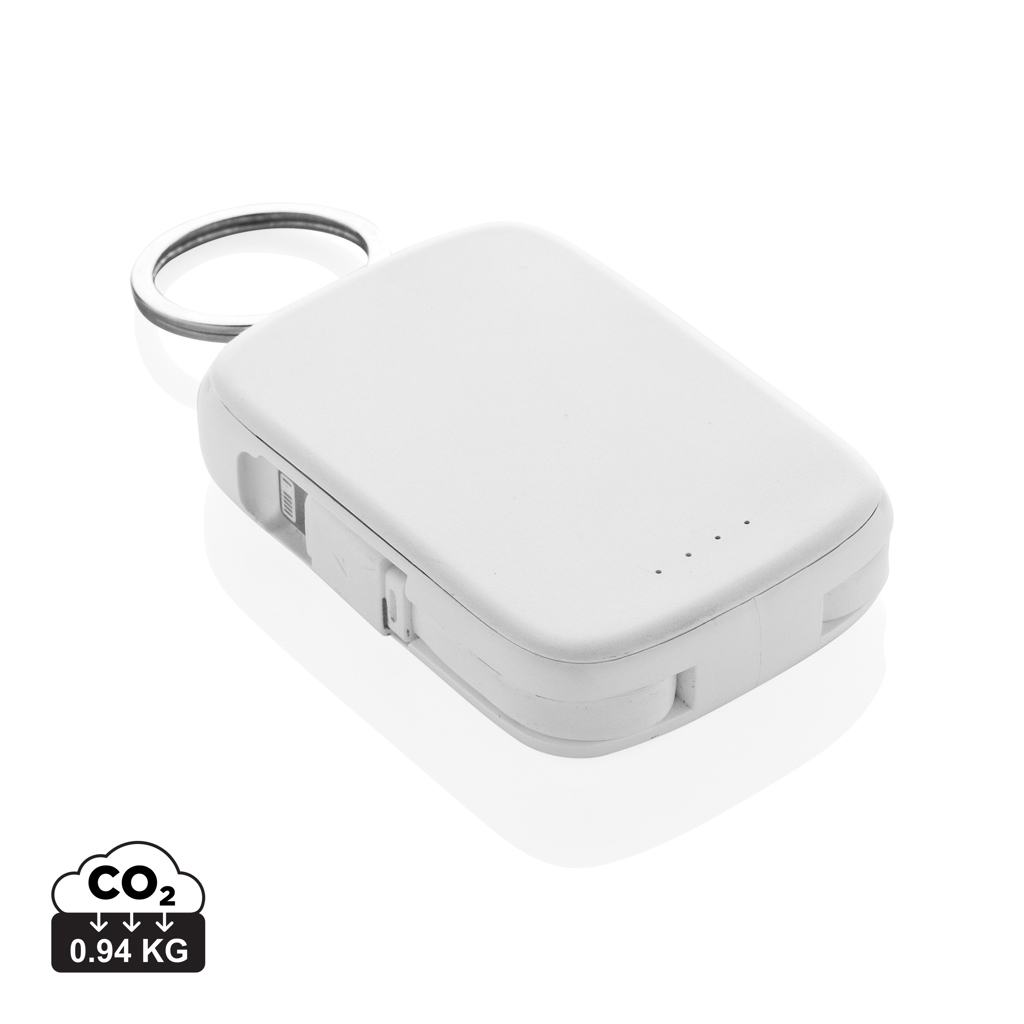 XD Collection Nexo RCS keychain 2000 mah powerbank with integrated cables