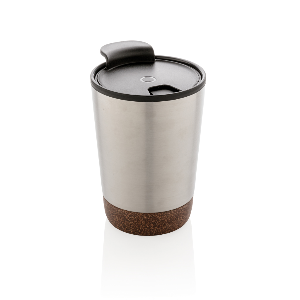 XD Collection RCS Recycled stainless steel cork coffee tumbler