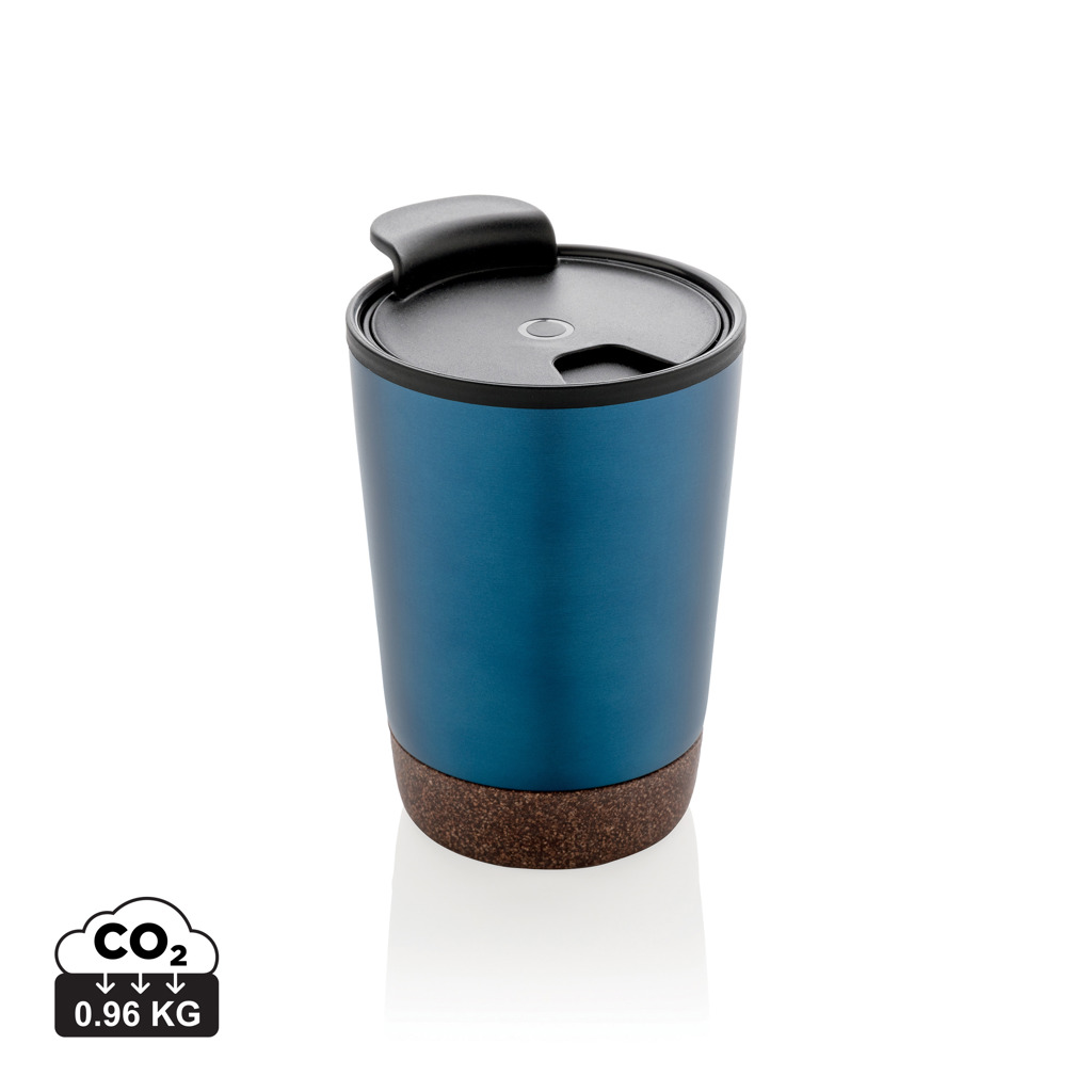 XD Collection RCS Recycled stainless steel cork coffee tumbler