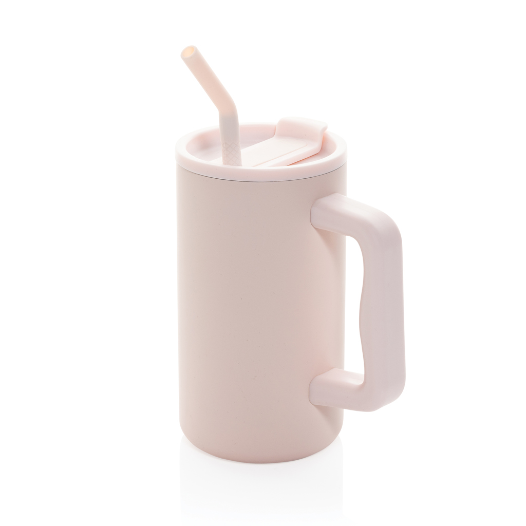 XD Collection Cube RCS certified recycled steel mug 800ml