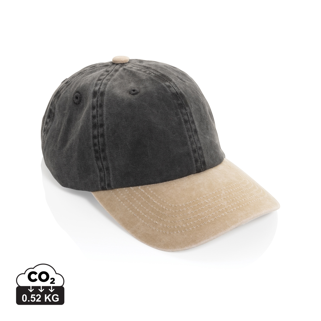 XD Xclusive BEAU AWARE™ Washed 6 panel 270gsm cotton twill two tone cap