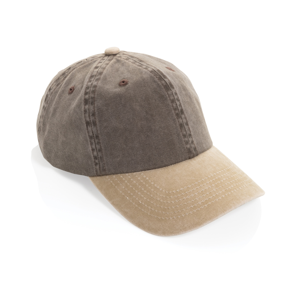 XD Xclusive BEAU AWARE™ Washed 6 panel 270gsm cotton twill two tone cap