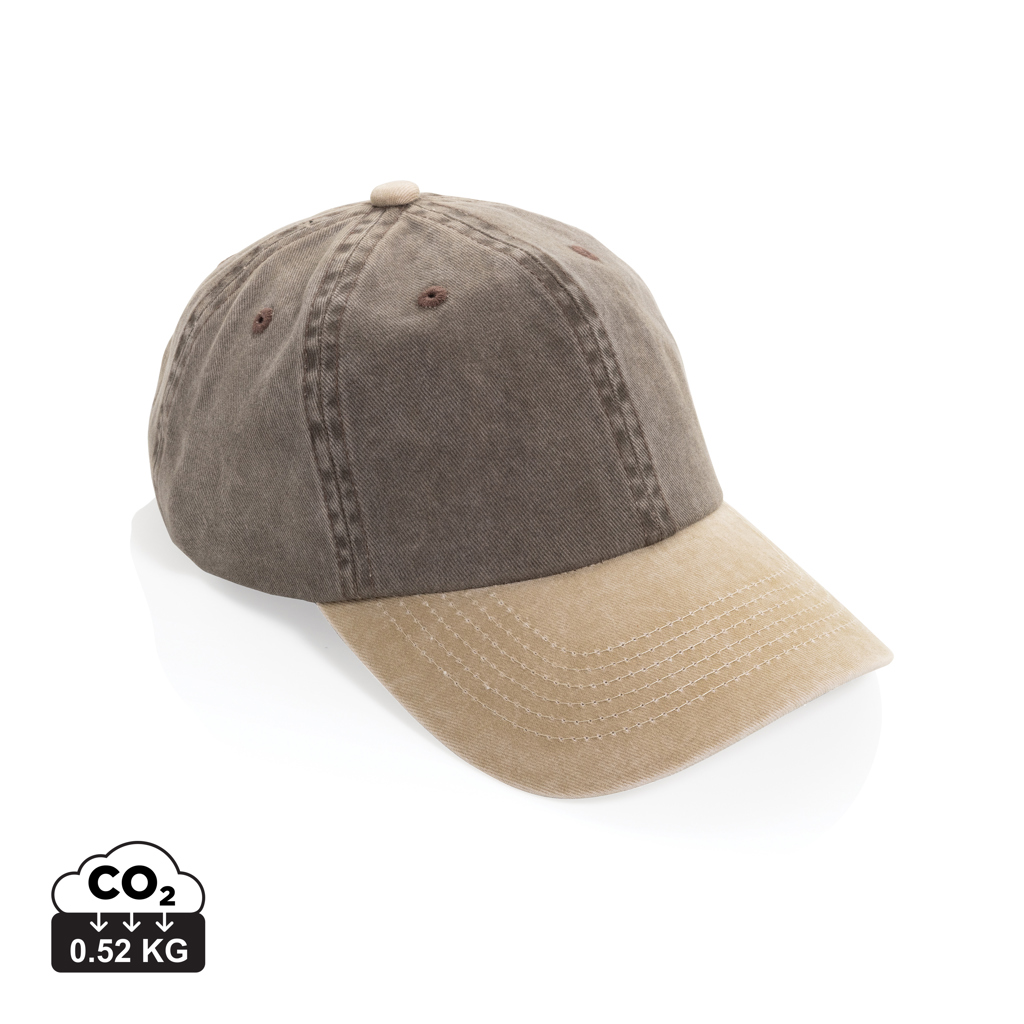 XD Xclusive BEAU AWARE™ Washed 6 panel 270gsm cotton twill two tone cap