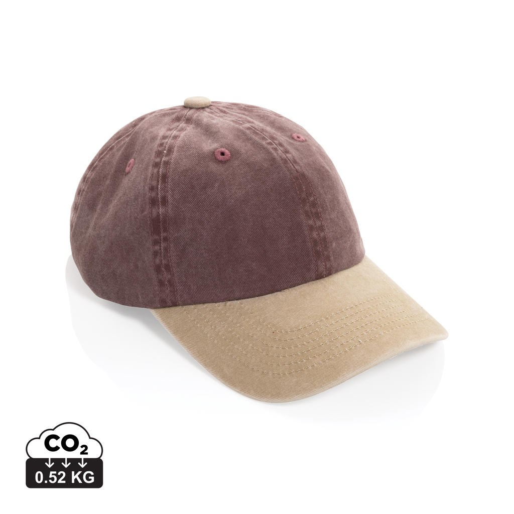XD Xclusive BEAU AWARE™ Washed 6 panel 270gsm cotton twill two tone cap