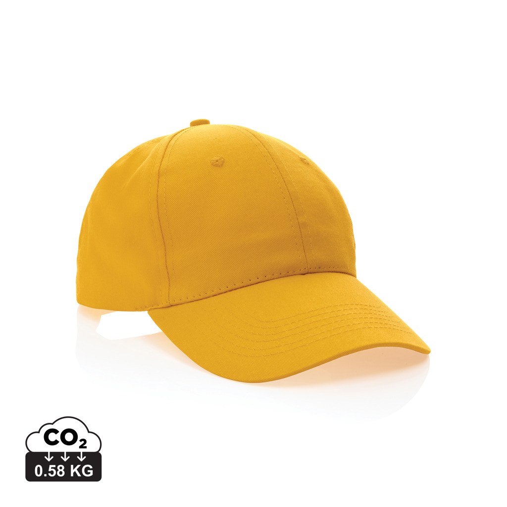 XD Collection Impact 6 panel 190gr Recycled cotton cap with AWARE™ tracer