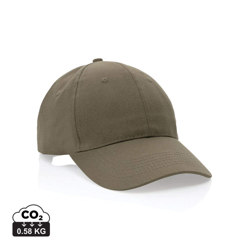 XD Collection Impact 6 panel 190gr Recycled cotton cap with AWARE™ tracer