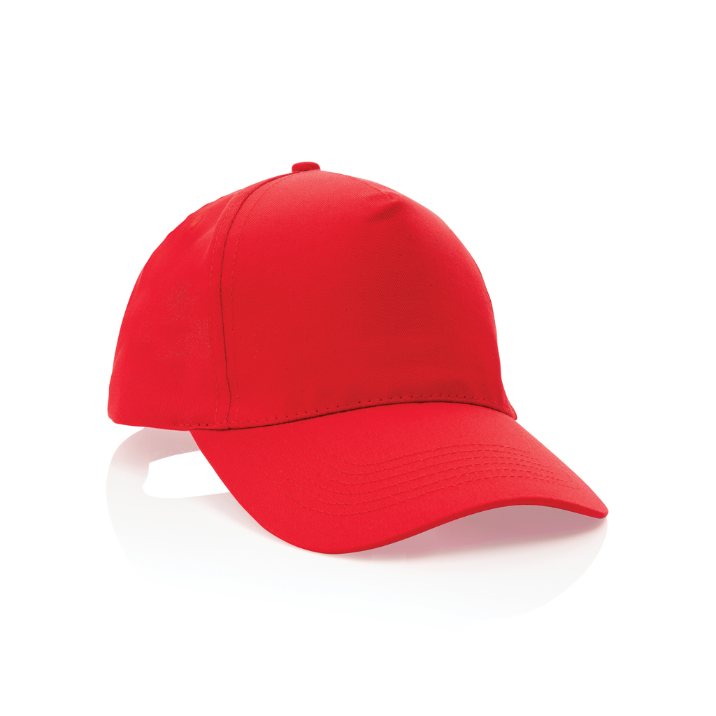 XD Collection Impact 5 panel 190gr Recycled cotton cap with AWARE™ tracer
