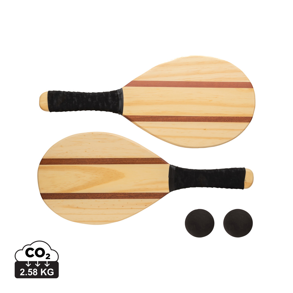 XD Collection Wooden frescobol tennis set