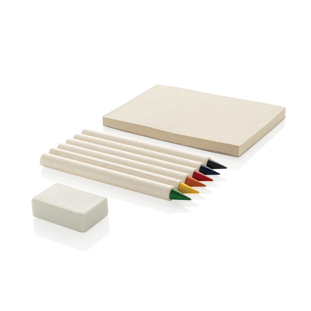 XD Collection Micki GRS infinity 6pc colouring pencil set with notepad
