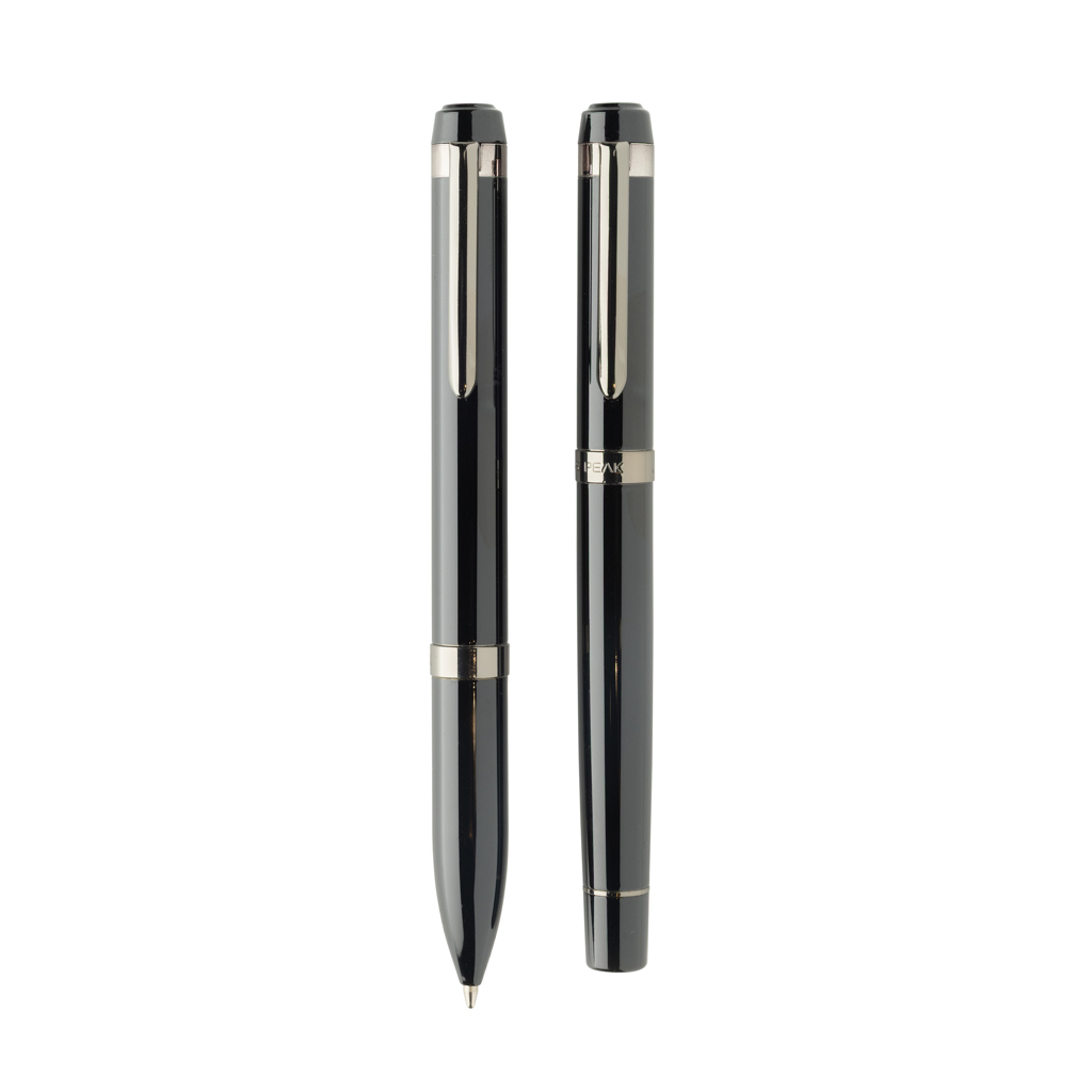 Swiss Peak Swiss peak OSLO recycled stainless steel deluxe pen set