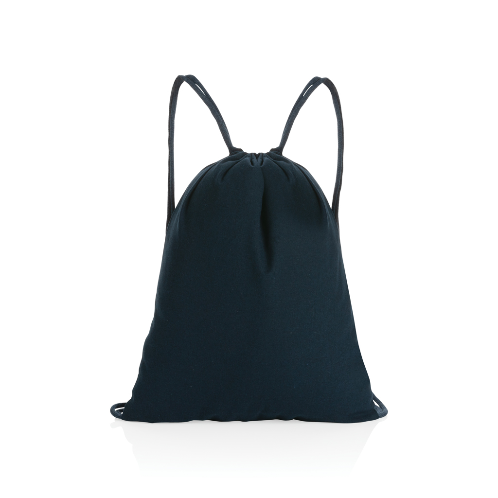 XD Collection Impact AWARE™ recycled cotton drawstring backpack 145g