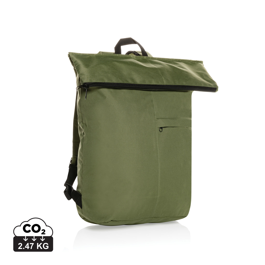 XD Collection Dillon AWARE™ RPET lightweight foldable backpack