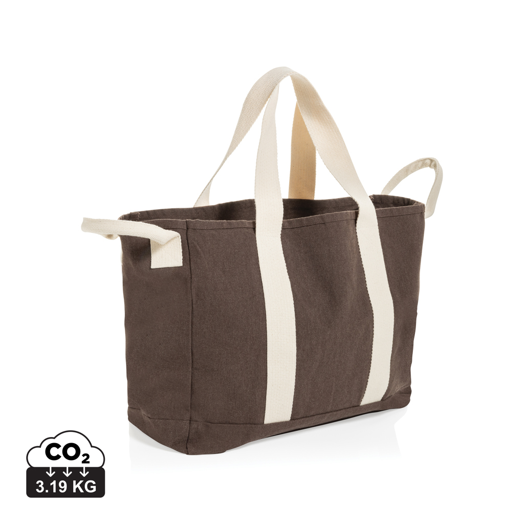 XD Xclusive BEAU AWARE™ Beach bag 400gsm recycled canvas, with side hand