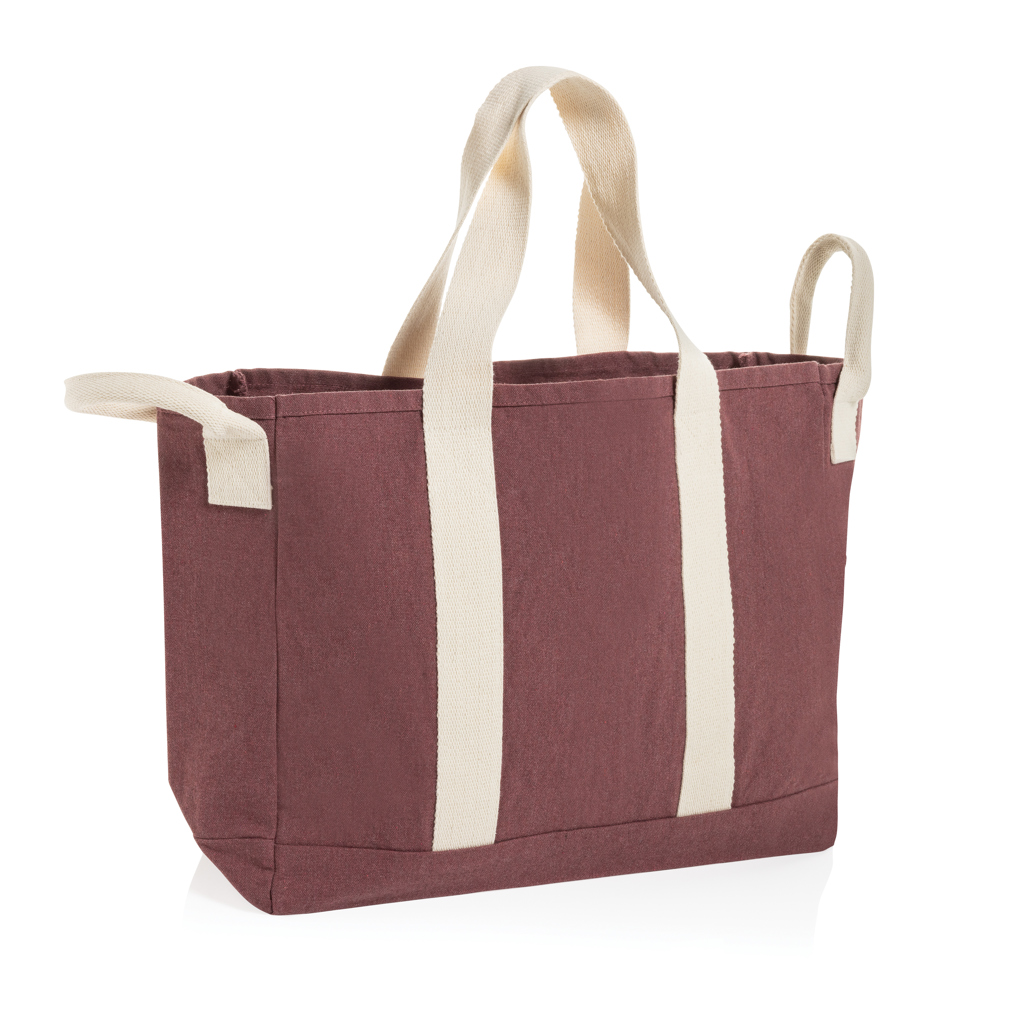 XD Xclusive BEAU AWARE™ Beach bag 400gsm recycled canvas, with side hand
