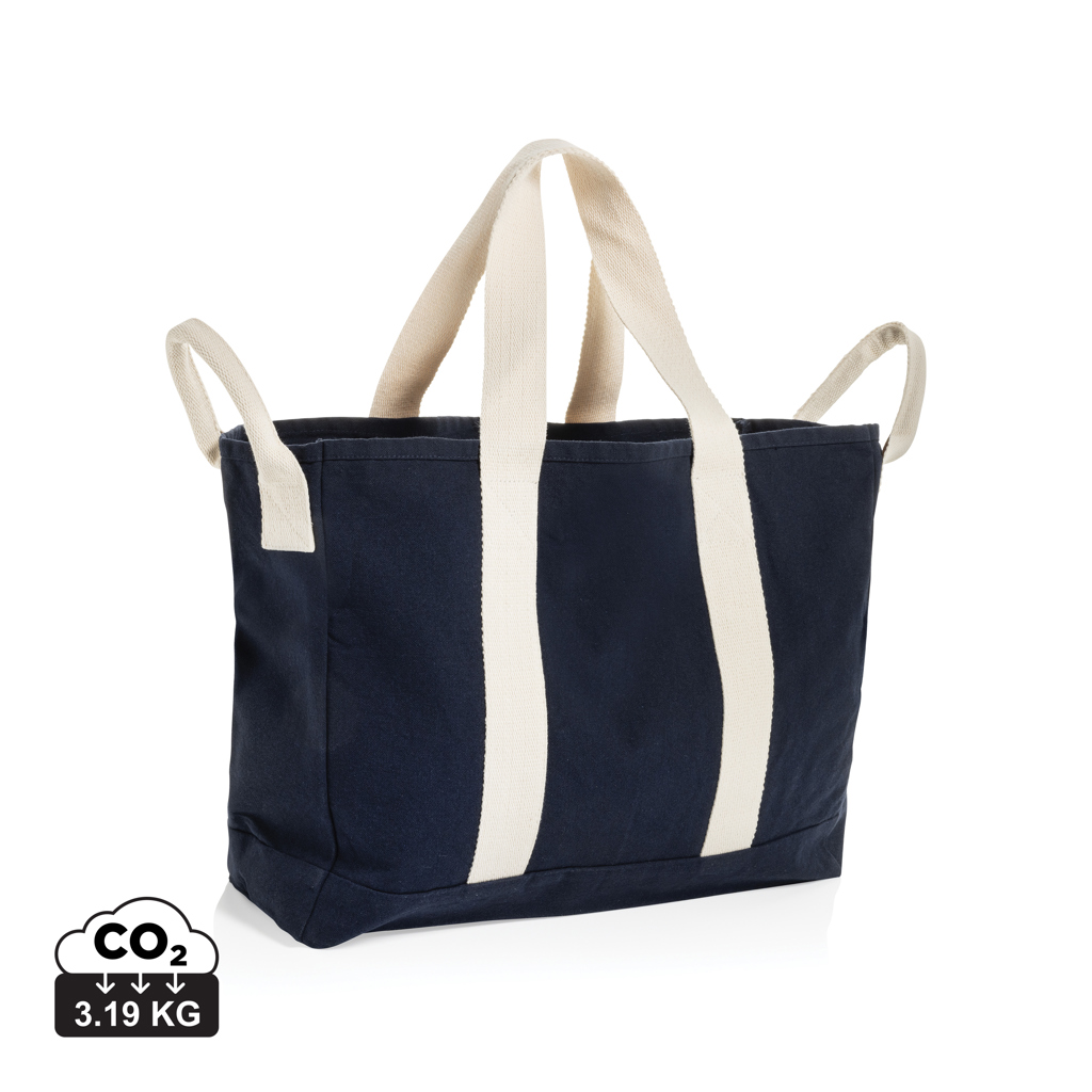 XD Xclusive BEAU AWARE™ Beach bag 400gsm recycled canvas, with side hand